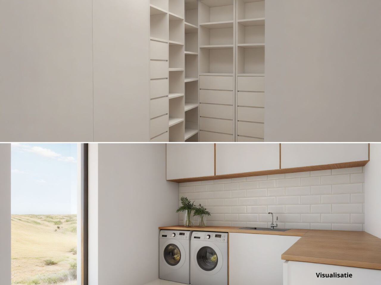 Visualisatie berging en wasplaats